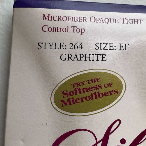 Hanes Silk Reflections Opaque Tights Control Top Soft Touch Blue Grey LOT of 2 - Picture 11 of 15